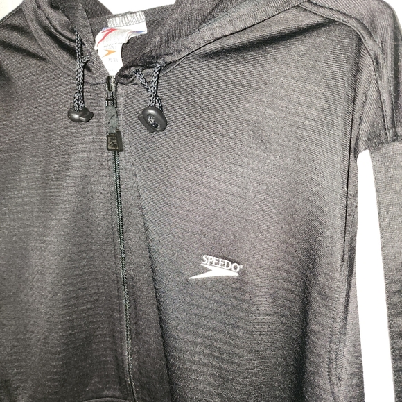 Speedo Black And White Zip Jacket - Picture 12 of 14